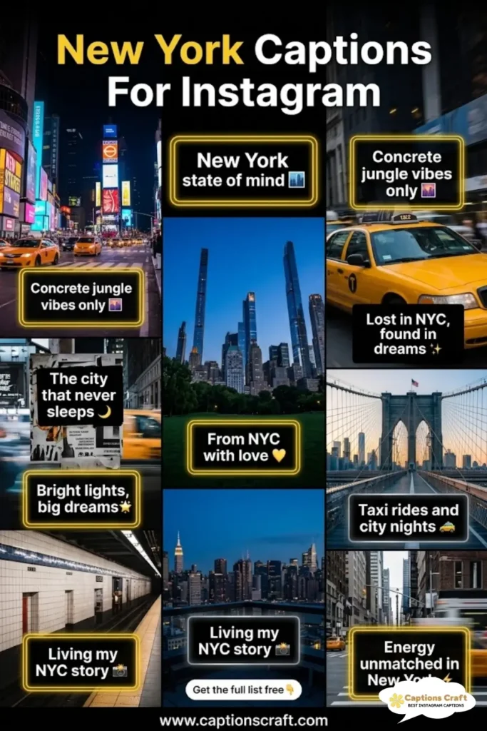 127+ Inspiring New York Captions For Instagram and Quotes to Shine Bright