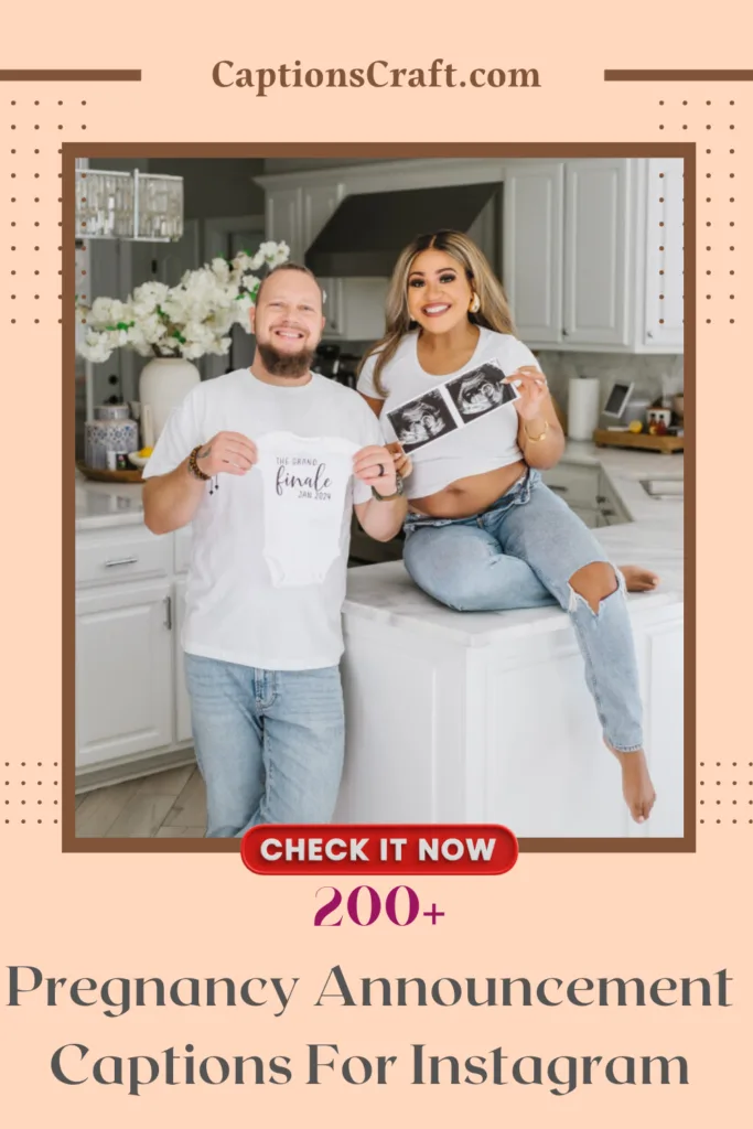 Pregnancy Announcement Captions For Instagram