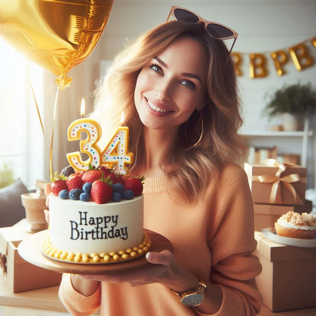 Celebrate Life with 34th Birthday Captions For Instagram and 123+ Creative Moments
