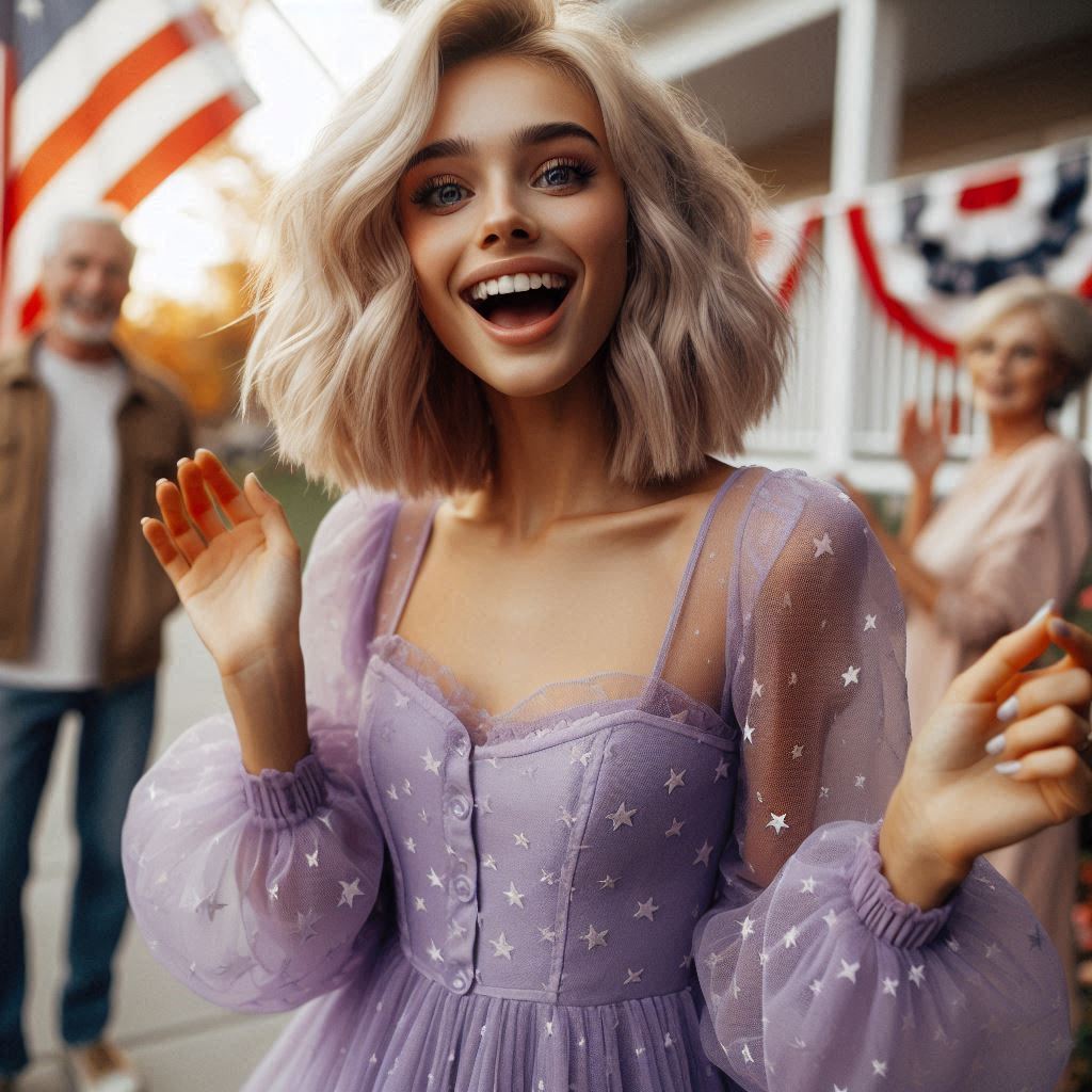 Playful Purple Dress Instagram Captions For Fun Moments