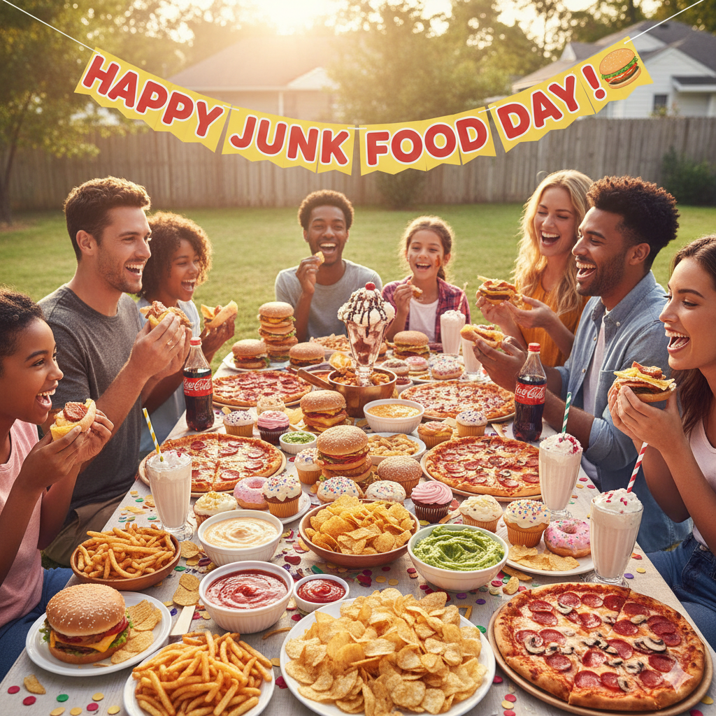 Creative Junk Food Day Captions for Instagram Posts