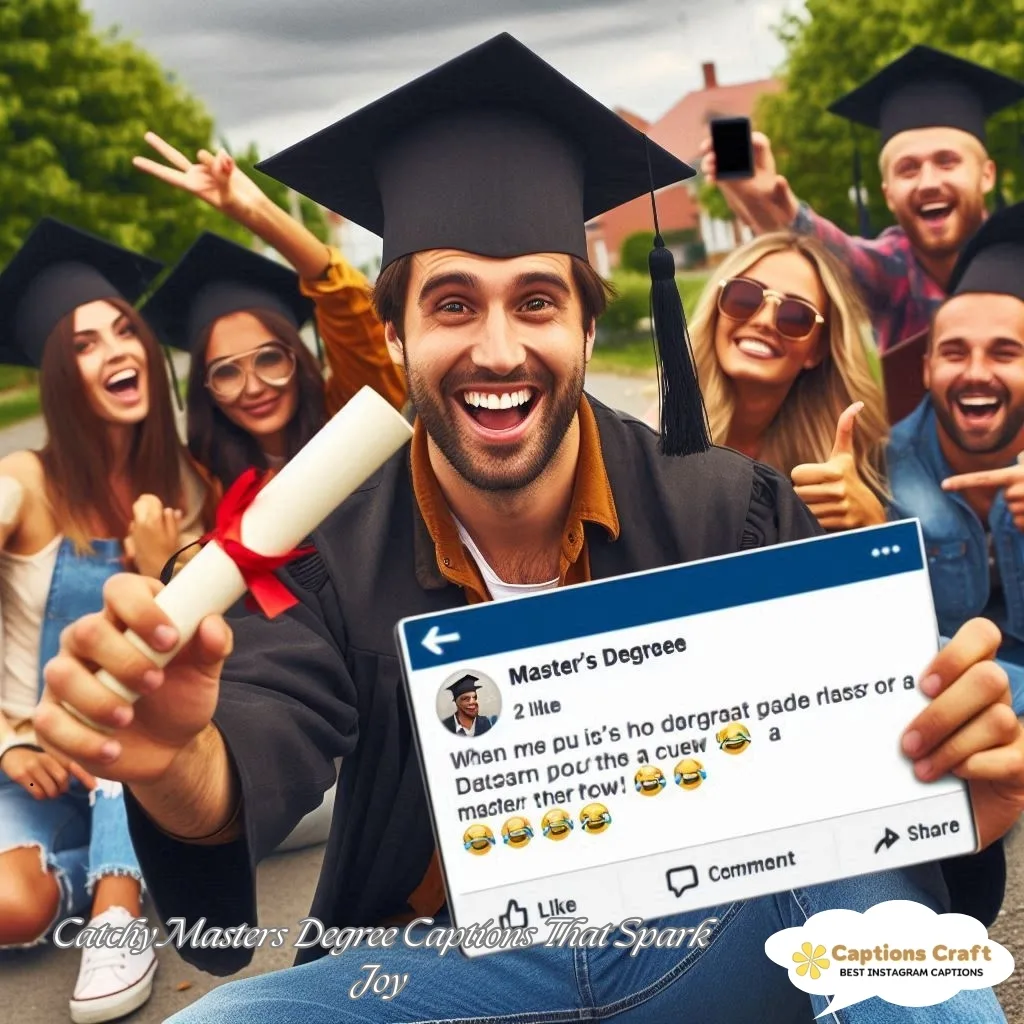 Catchy Masters Degree Captions That Spark Joy