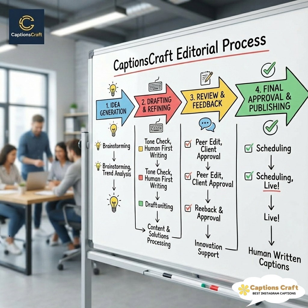Our Editorial Process CaptionsCraft