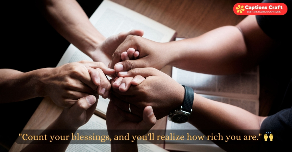 Inspirational captions for blessed moments