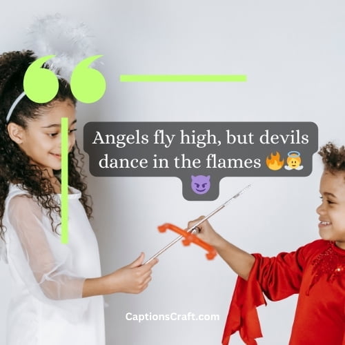 Best Angel And Devil Captions For Instagram