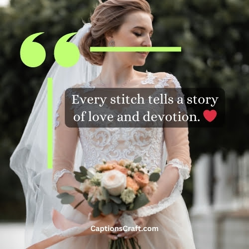 Best Wedding Dress Captions For Instagram