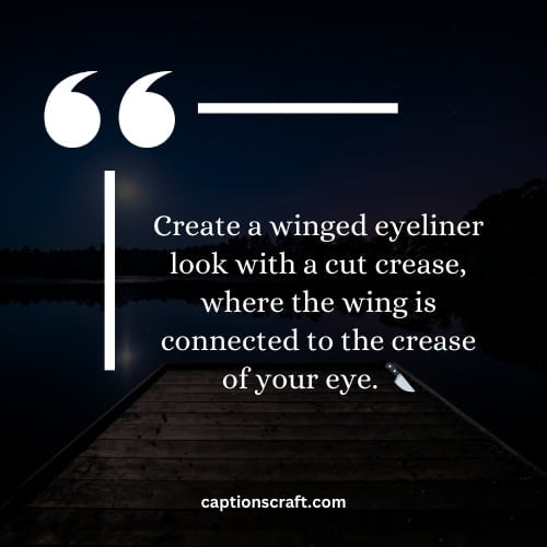 A step-by-step guide to achieve a winged eyeliner look with a connected crease, enhancing the shape of your eye.