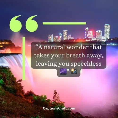 Breathtaking Niagara Falls Instagram Captions
