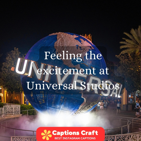 Captions for Universal Studios pictures