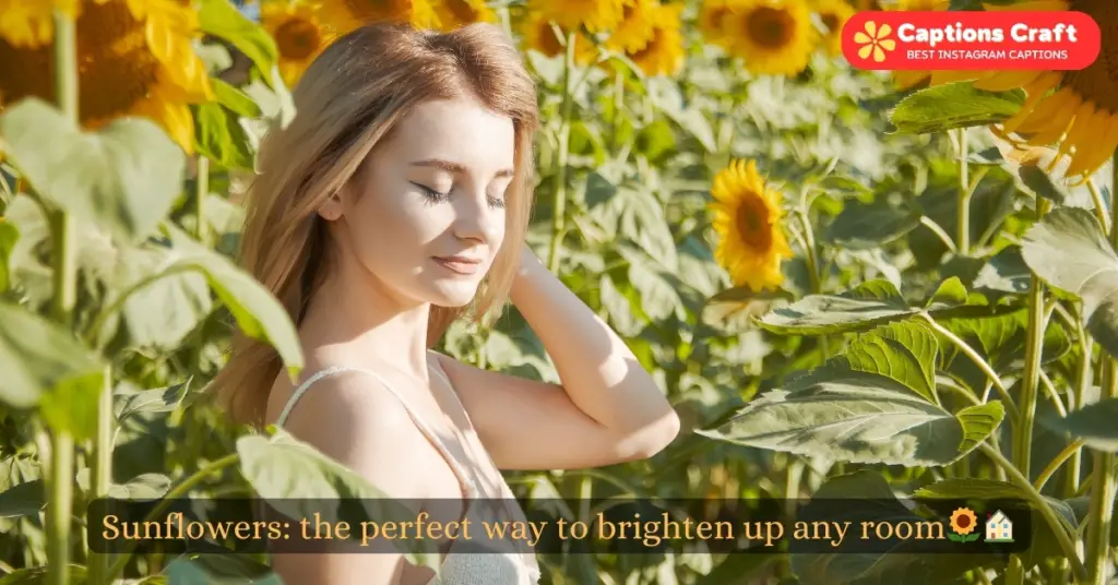Captions for sunflower pictures on Instagram