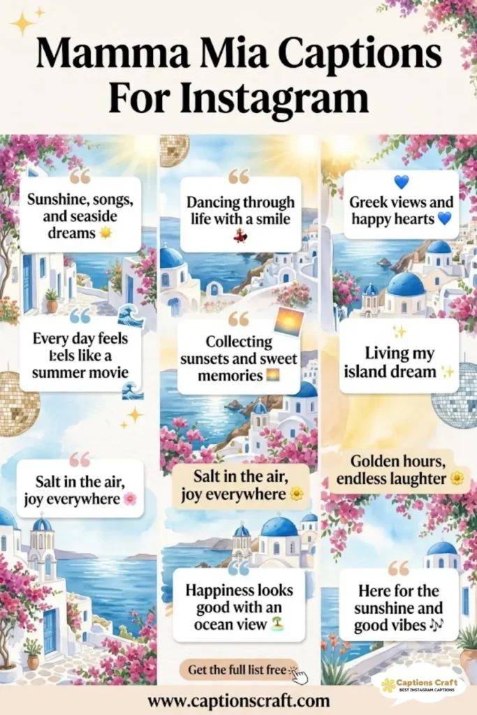 127+ Charming Mamma Mia Captions For Instagram and Quotes to Brighten Your Day