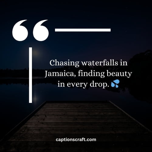 Chasing waterfalls in Jamaica, discovering beauty in each cascading drop - a mesmerizing natural wonder.