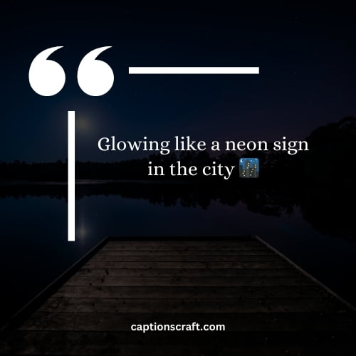 Creative glow captions for Instagram posts