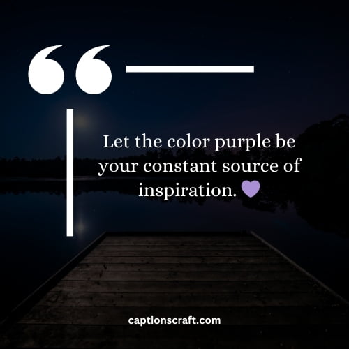 Creative purple captions to inspire on Instagram