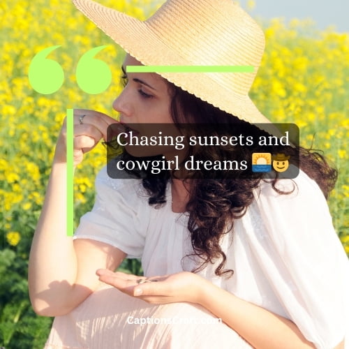 Cute country girl captions for Instagram