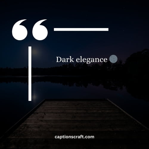Dark elegance 🌑