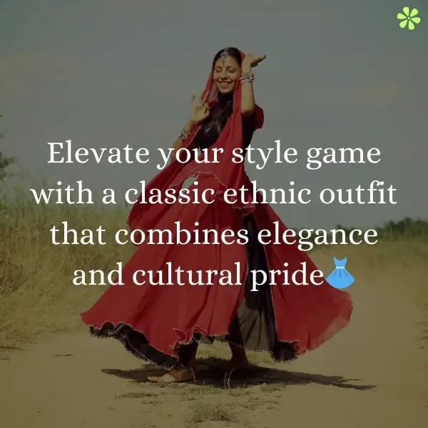 Embrace the cultural heritage with a stunning traditional ensemble