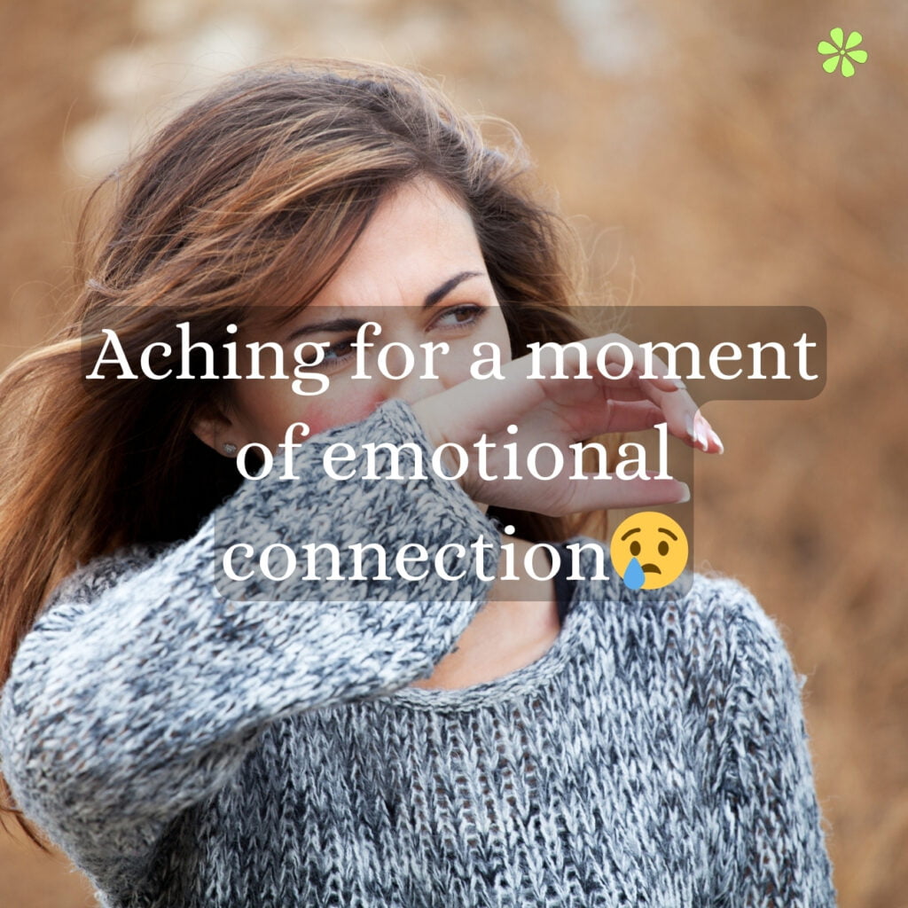 Achieving emotional connection: A heartfelt moment between two individuals, expressing deep understanding and empathy.