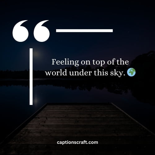 Feeling on top of the world under this sky. 🌍