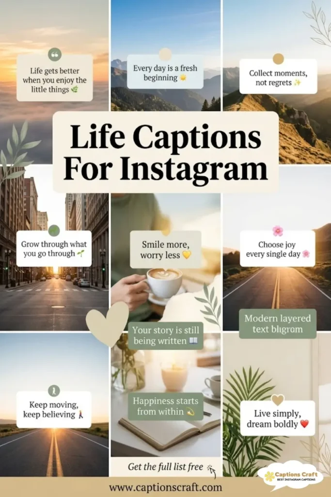 127+ Inspiring Life Captions For Instagram and Quotes to Brighten Your Feed Today