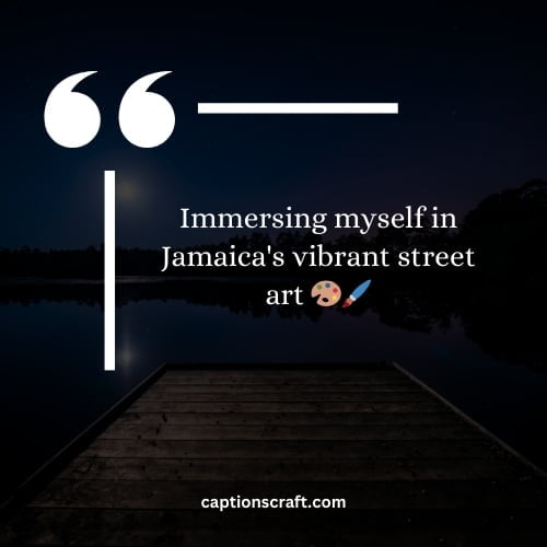 Immersing myself in Jamaica's vibrant street art 🎨🖌️