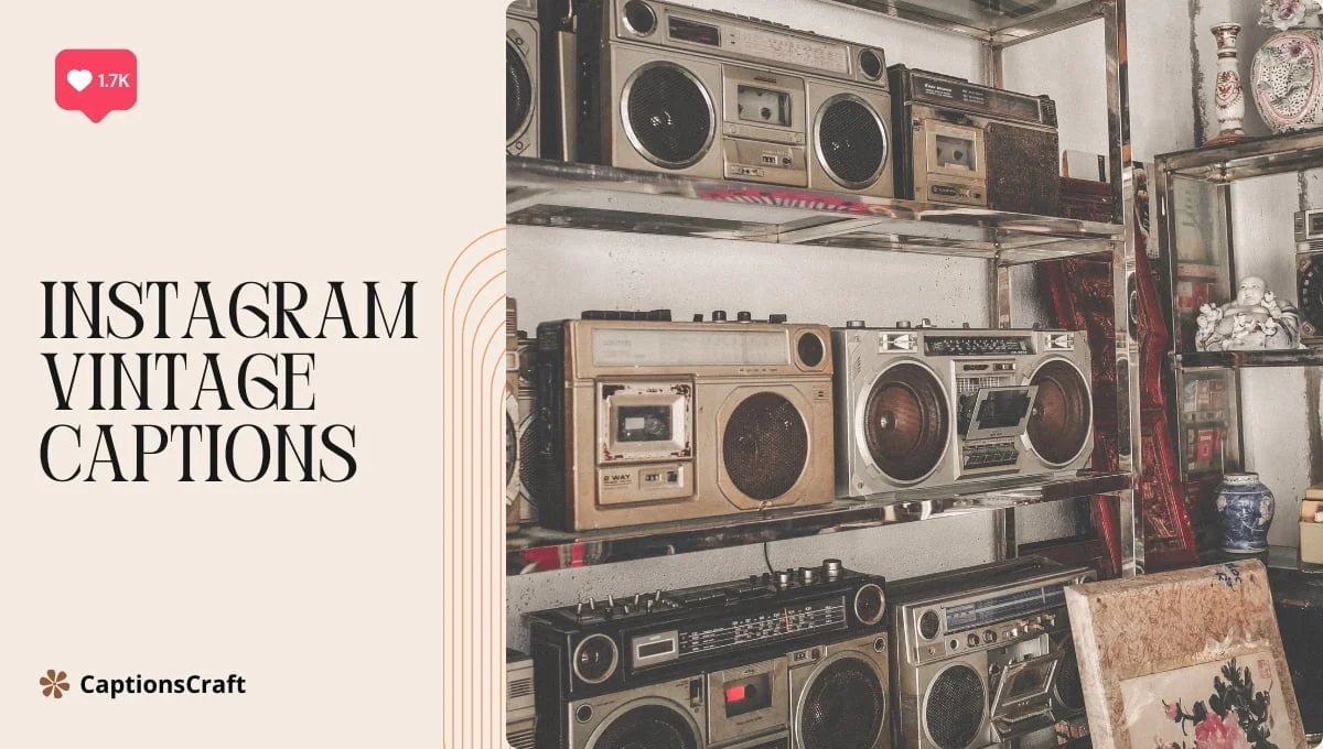 A collection of vintage-inspired Instagram captions for adding a touch of nostalgia to your posts.