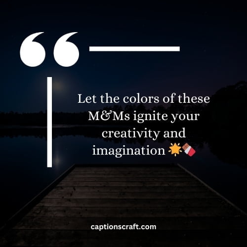 Let the colors of these M&Ms ignite your creativity and imagination 🌟🍫