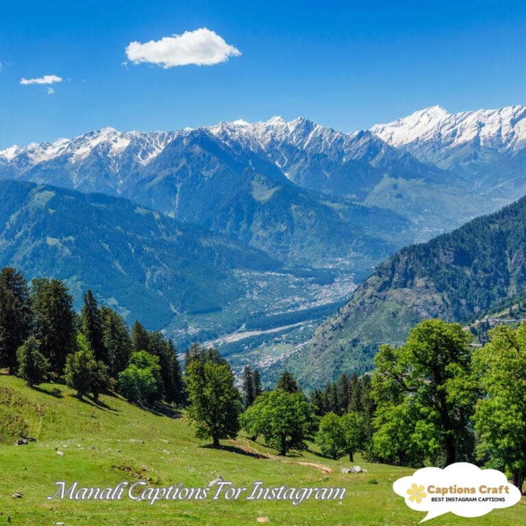 Manali Caption For Instagram