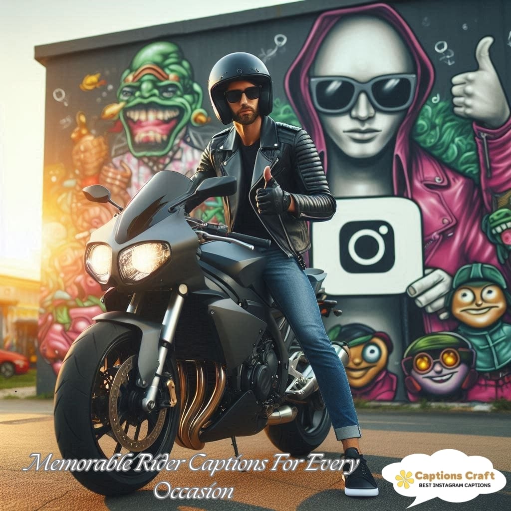 Memorable Rider Captions For Every Occasion