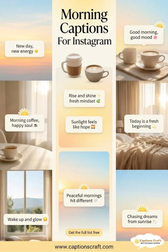 137+ Inspiring Morning Captions For Instagram and Quotes to Brighten Your Day