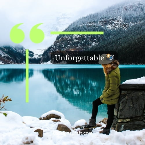 One Word Banff Instagram Captions