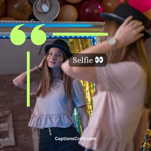 One Word Mirror Selfie Caption For Instagram