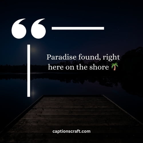 Paradise found, right here on the shore 🌴