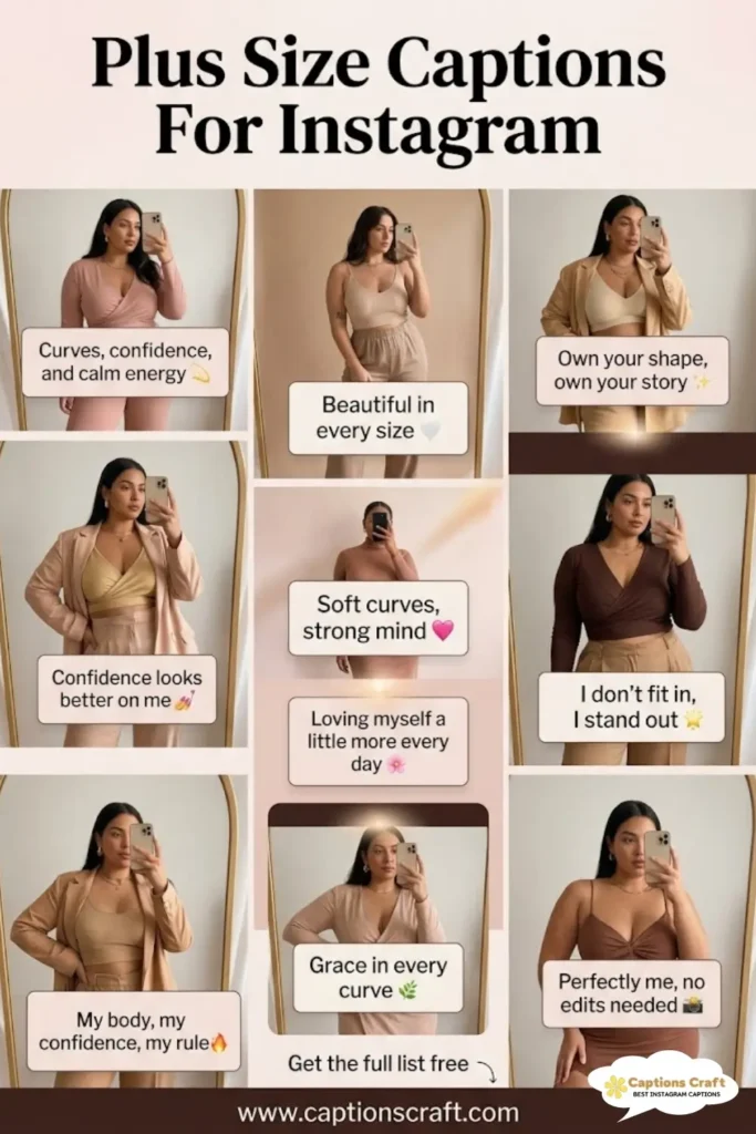 135+ Inspiring Plus Size Captions For Instagram and Quotes to Celebrate You