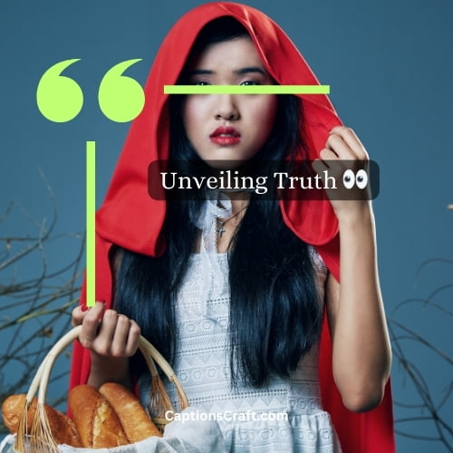 Red Riding Hood Instagram Captions
