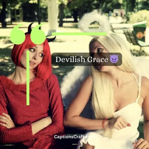 Short Angel and Devil Captions for Instagram