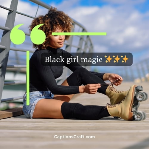 Three Word Black Girl Instagram Captions