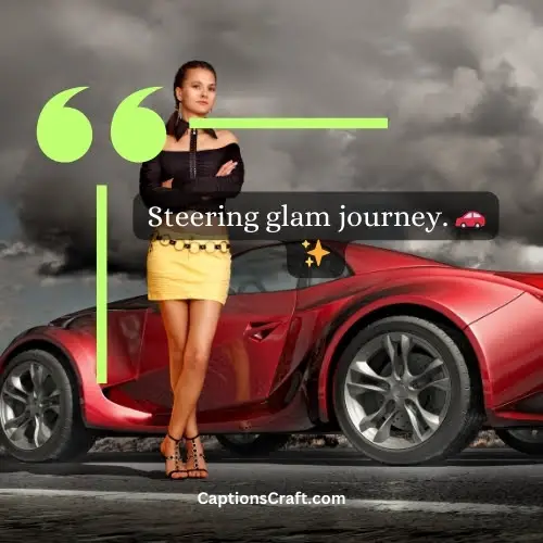Three Word Car Captions For Instagram For Girl