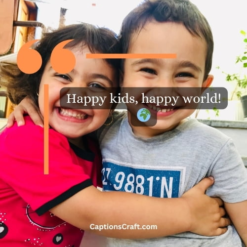 Three Word Happy Kid Instagram Captions