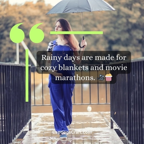 Top rainy weather captions for Instagram