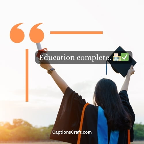 Two Word Graduation Captions On Instagram
