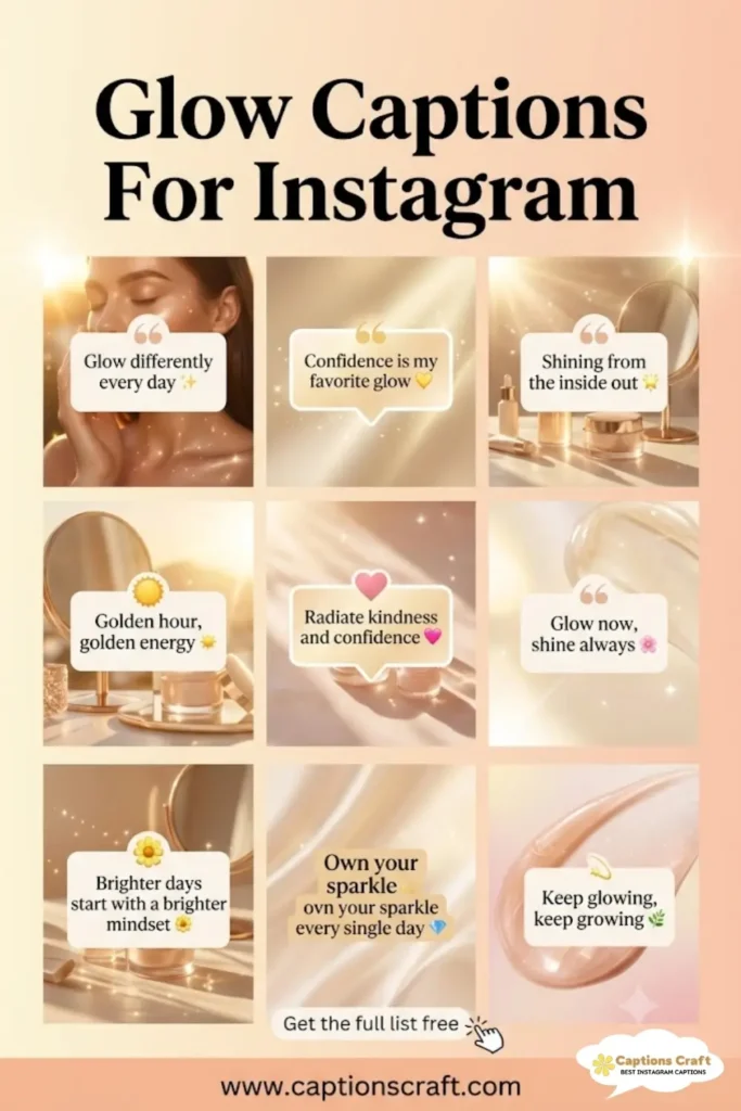 123+ Radiant Glow Captions For Instagram And Quotes That Will Brighten Your Feed