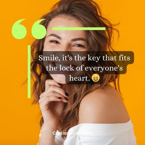 Unique Instagram Caption For Smile
