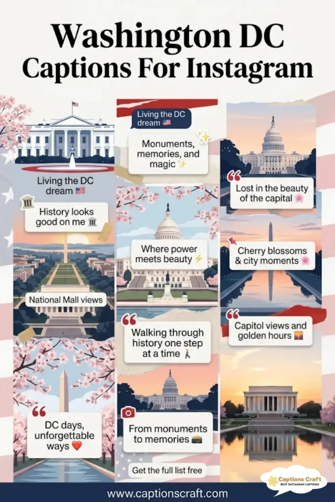 129+ Must-Have Washington DC Captions For Instagram and Quotes to Stand Out