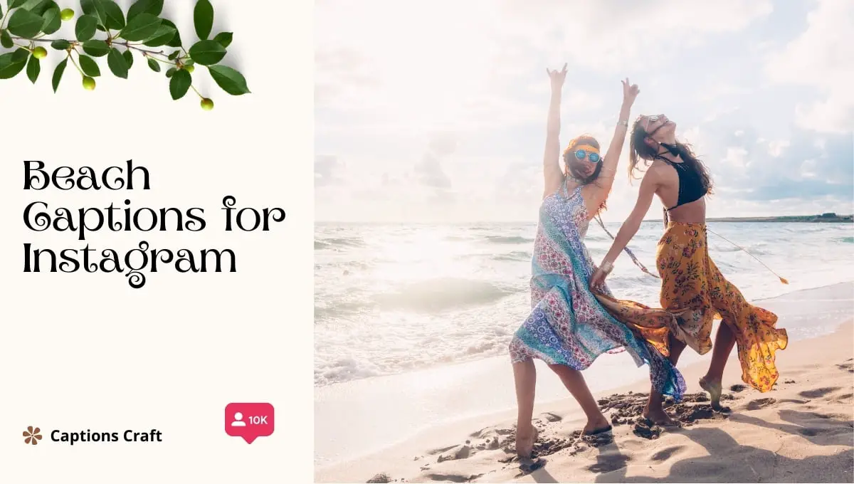 A collection of beach-themed Instagram captions for your posts. Get inspired by these catchy phrases and make your beach photos stand out!
