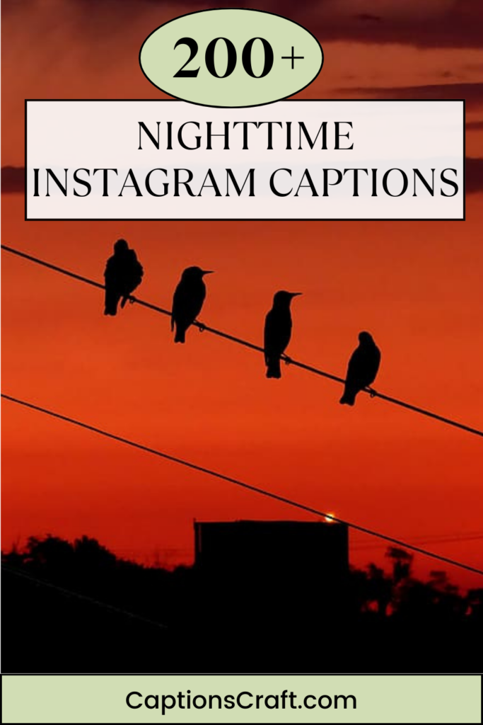 Evening Instagram Captions