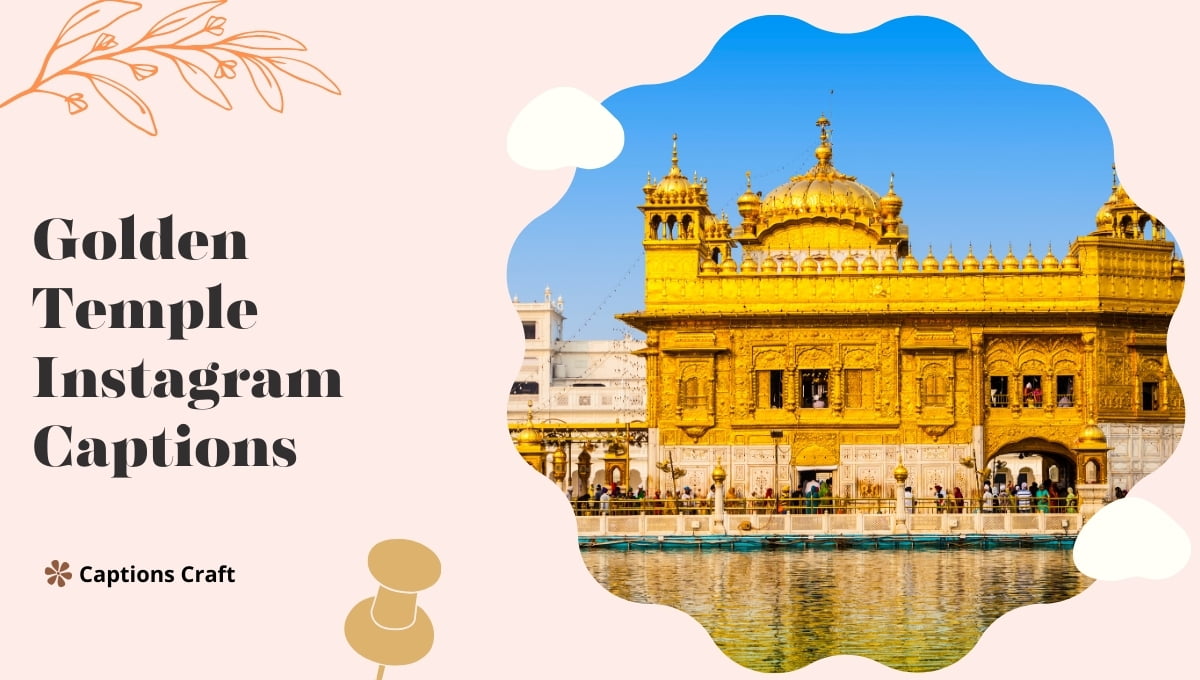 Golden Temple - A majestic and serene religious site, perfect for capturing Instagram-worthy moments. #GoldenTemple #SereneBeauty #InstaCaptions