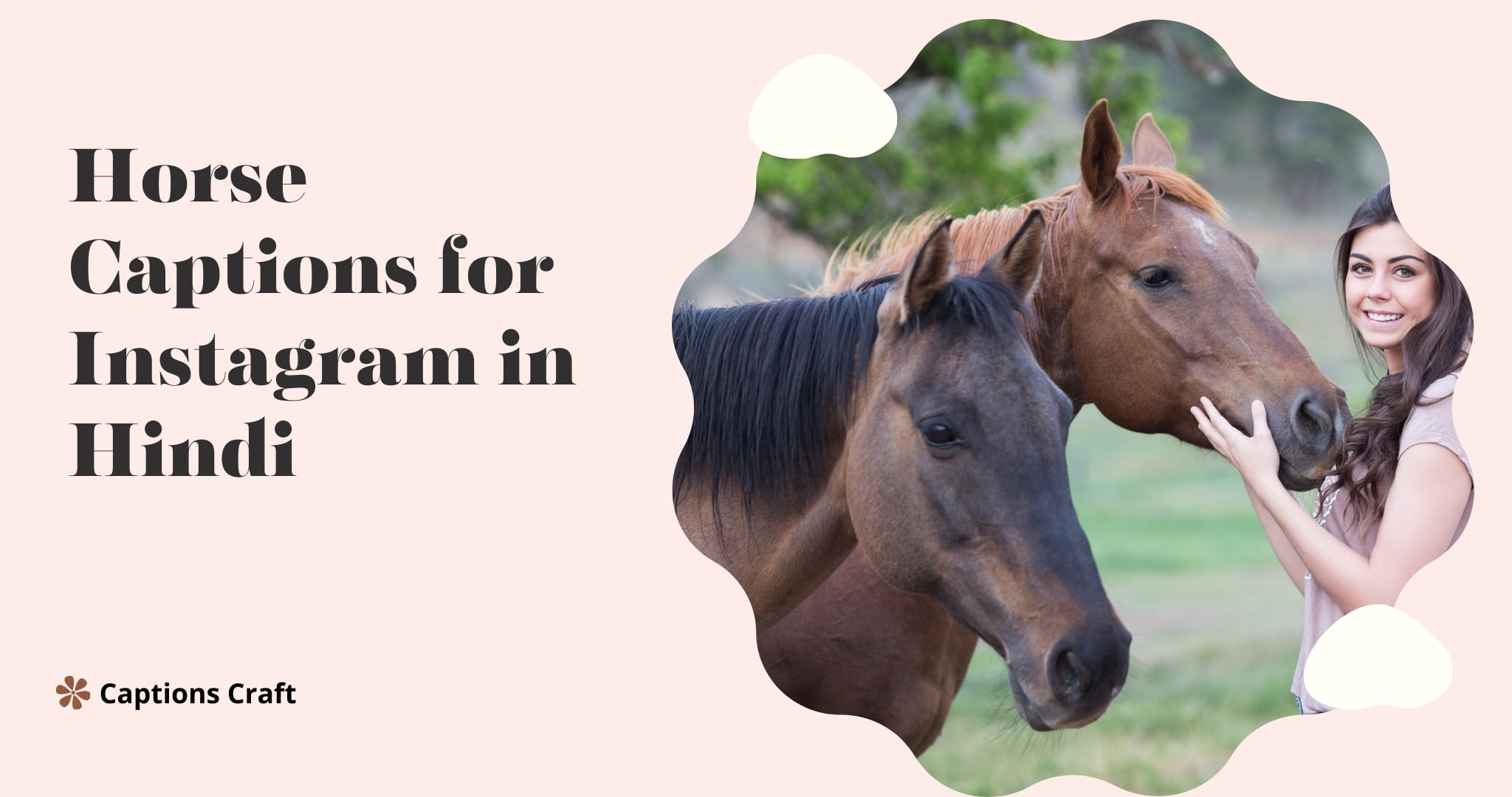 Horse captions for Instagram in Hindi: "इंस्टाग्राम के लिए हिंदी में घोड़े के कैप्शन।"