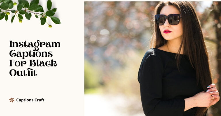instagram captions for black outfit