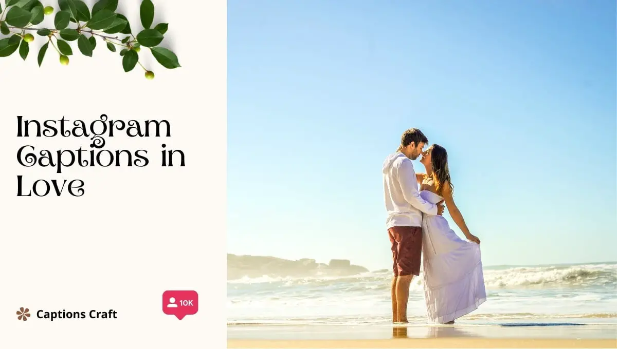 Instagram captions in love: A heart-shaped collage of romantic quotes and phrases, perfect for expressing your affection on social media.